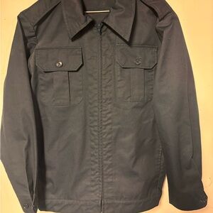 Vintage Mens Navy Canvas Field Shirt Jacket Shacket Medium Regular NATO style